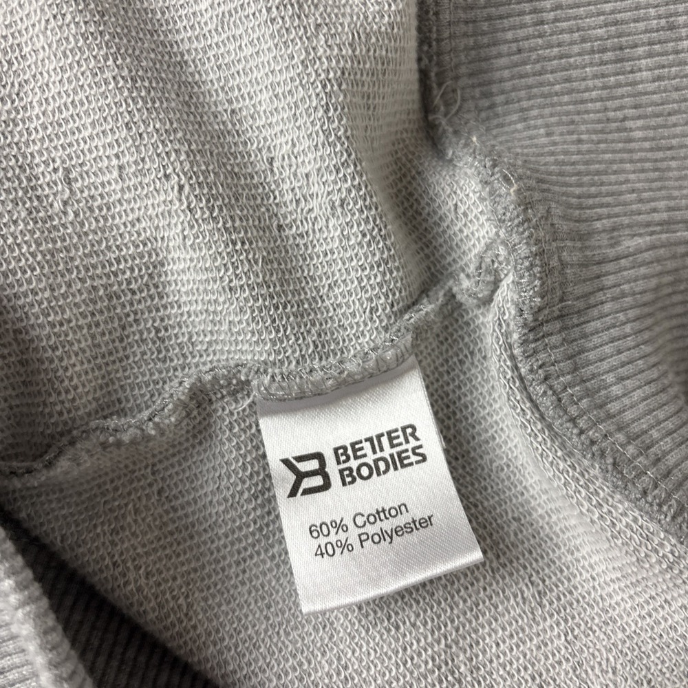 Better Bodies Hoodie Sweatshirt Bodybuilding Oversized Size S gray *flaw* gym - Picture 12 of 12